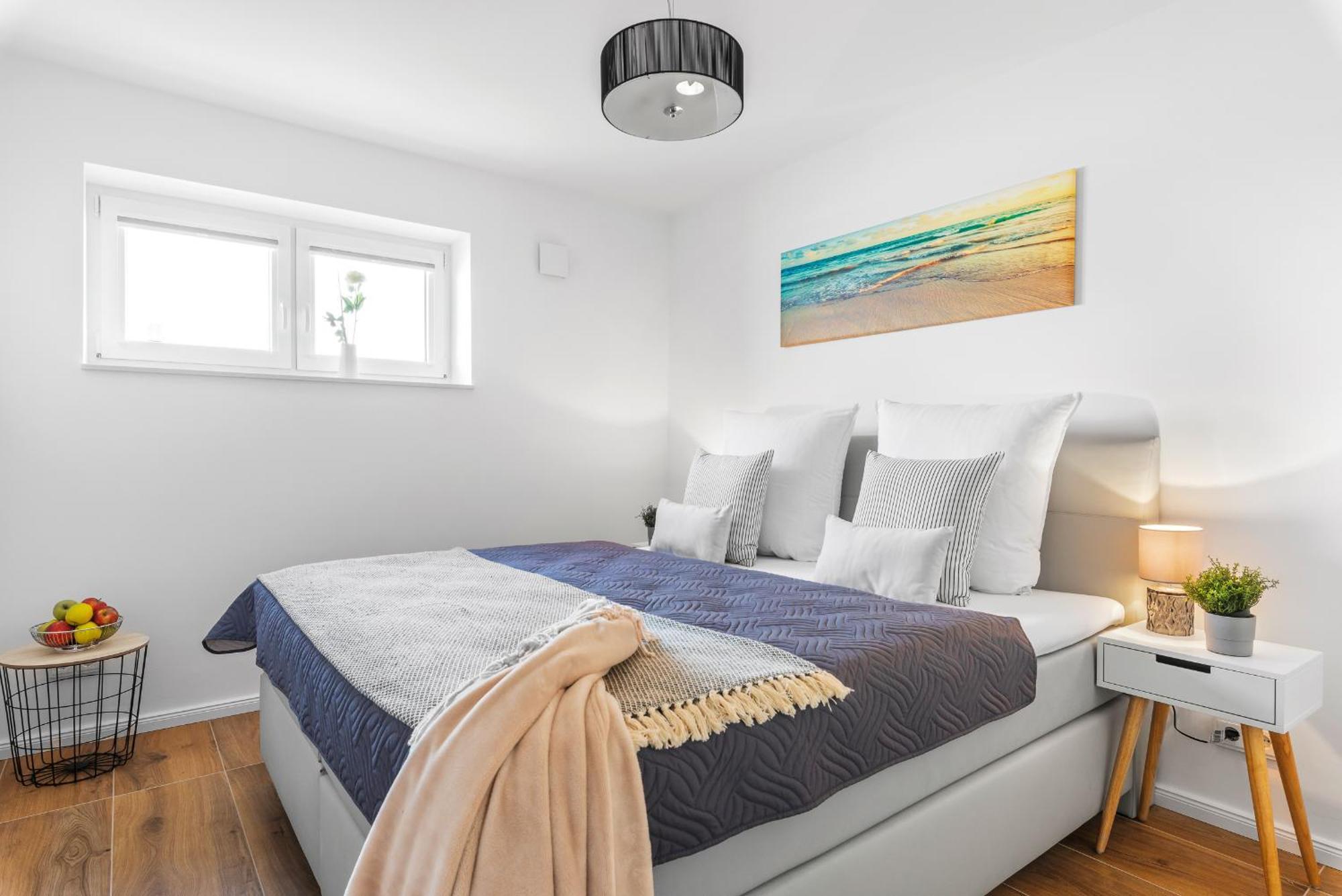 Brise- direkt am Wasser, Hafenblick, Fahrstuhl, Sauna, ueberdachter Balkon Olpenitz Exterior foto