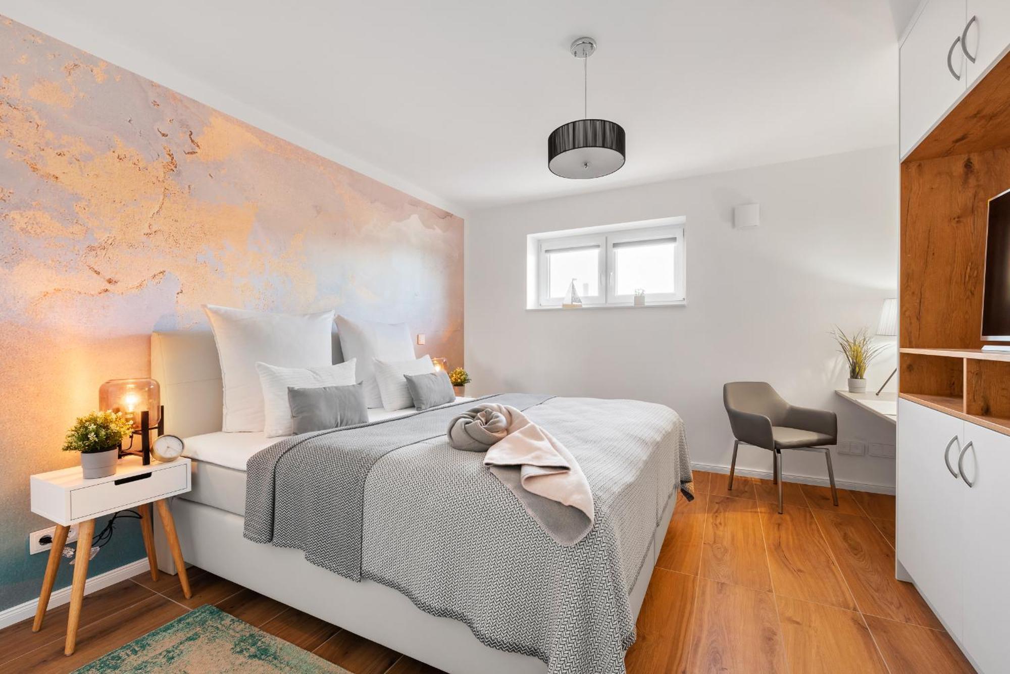 Brise- direkt am Wasser, Hafenblick, Fahrstuhl, Sauna, ueberdachter Balkon Olpenitz Exterior foto
